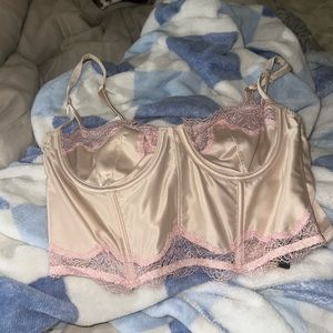 NWT VS unlined balconette longline bra